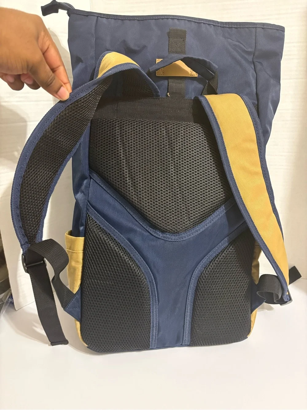 Disney Cruise Line Captain Mickey Smooth Sailing Roll-Top Padded Backpack Blue